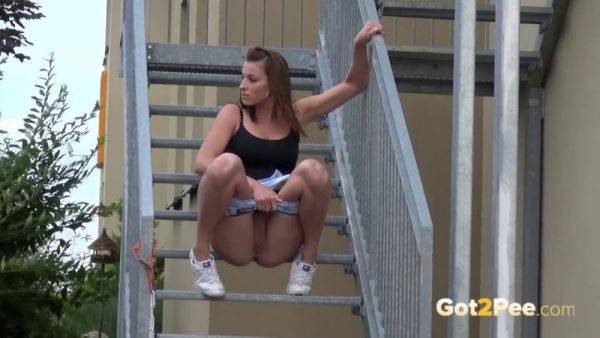 Compilation of teen babes squirting in public with public pissing in HD - sexu.com on poweredporn.com