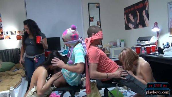 Wild Orgy Party With Horny College Teens In A Dorm Room - videomanysex.com on poweredporn.com
