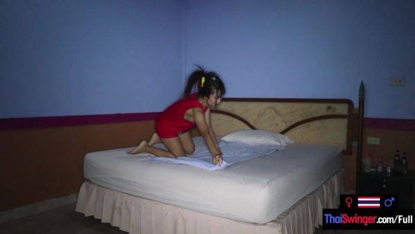 Teenage Thai amateur massage girl rimjob blowjob and fucked from behind - sunporno.com - Thailand on poweredporn.com