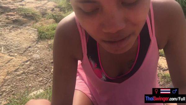 Public blowjob from Thai teen girlfriend who finished it off at home - sunporno.com - Thailand on poweredporn.com