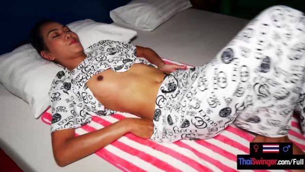 Amateur Thai teen big cock sucking and fucking on camera for money - sunporno.com - Thailand on poweredporn.com