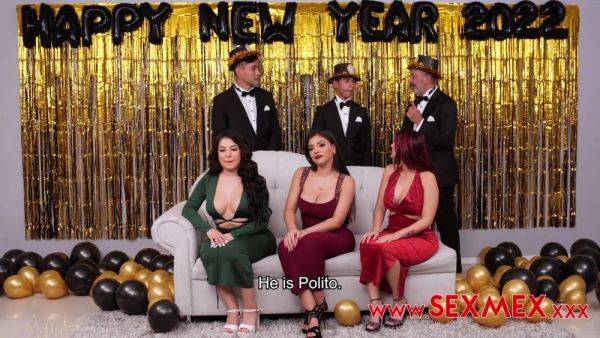 New Year's Eve Orgy - Jessica Sodi - Malena Doll - Diann Ornelas - Diann Ornelas Jessica Sodi Malena - Sexmex - hotmovs.com - Mexico - Argentina on poweredporn.com