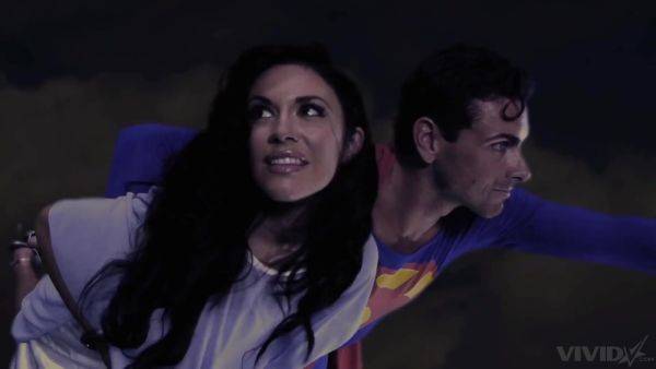 Superman's weakness is kryptonite and brunettes with shaved pussies - anysex.com on poweredporn.com
