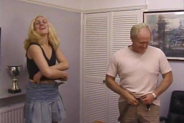 Busty Blonde Honey Gets Her Twat Pounded By A On The Desk - Hot Rod - hclips.com - Usa on poweredporn.com