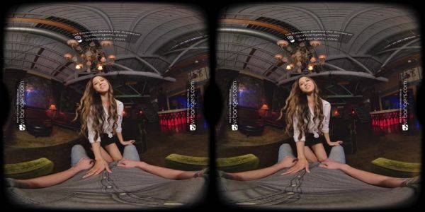 VR fucking with petite brunette babe after wet and messy cock sucking session in POV - txxx.com on poweredporn.com