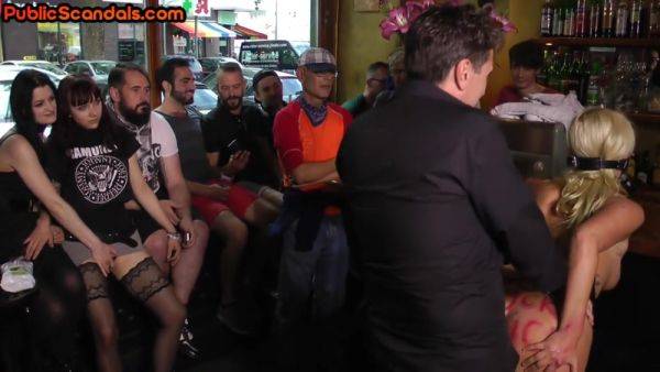 Public BDSM anal babe fucked and whipped in front audience - hotmovs.com on poweredporn.com