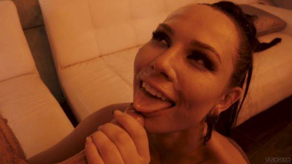 Brunette ends fabulous cam fuck with facial - xbabe.com on poweredporn.com