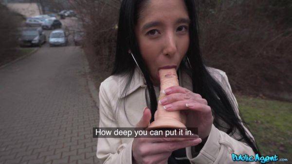 Play My Deep Throat Game - brunette Wild Nicol sucking dildo and cock outdoors - xhand.com - Czech Republic on poweredporn.com