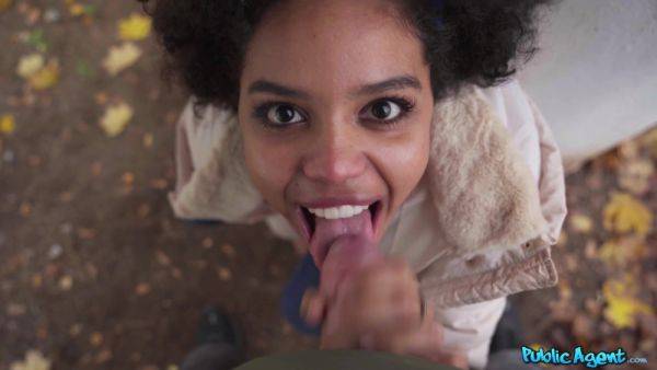 Cute Brazillian Has Cashflow Problem - ebony chick gives head outdoors Selva Lapiedra - xhand.com - Brazil on poweredporn.com