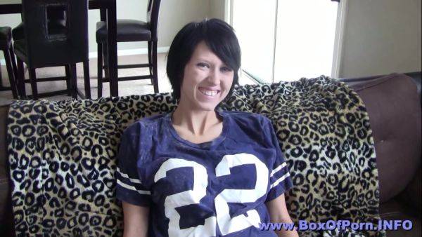 4k/ Quick Interview And Strip Tease Before Sexy Velvetine Rubs Her Pussy! - hclips.com on poweredporn.com