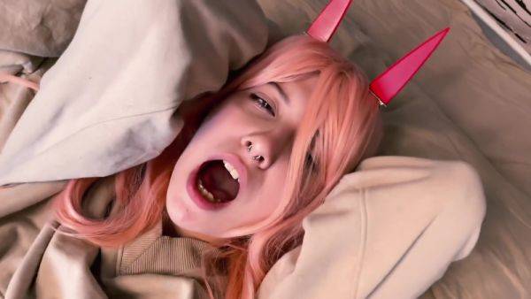 Power From Chainsaw Man Gives Tit Touch Sucks Cock And Gets Fucked Hard - videomanysex.com on poweredporn.com