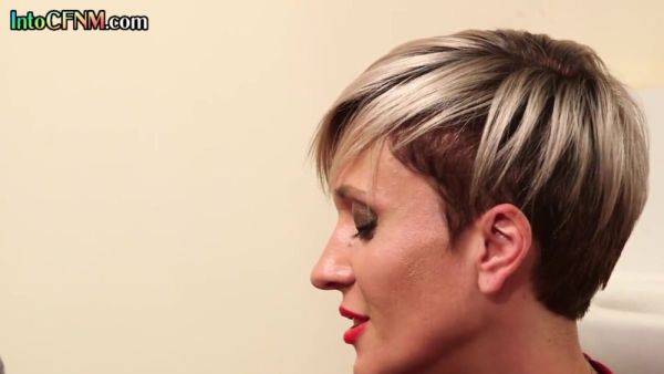 CFNM inked toilet domina in high heels jerks BFs cock - txxx.com - Britain on poweredporn.com