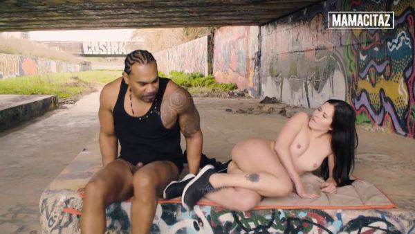 Watch Cassie Fire & Sarah Sultry get their tight pussies pounded in public by Franco Rocco's big cock - sexu.com on poweredporn.com