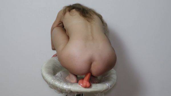 Dildo In Ass On A Bar Stool - hclips.com on poweredporn.com