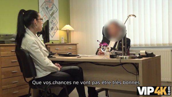 Elise Manning's Euro teen 18 interview: agent gives her a hot blowjob in loan office - sexu.com - Czech Republic on poweredporn.com