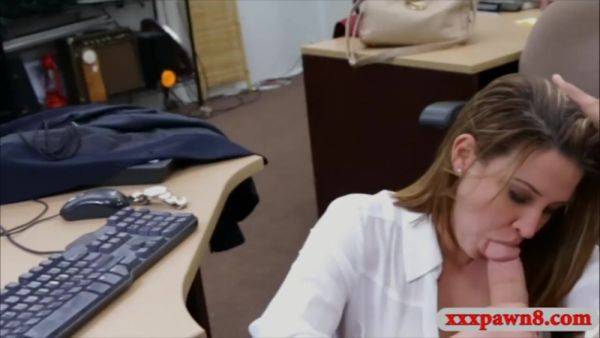 Foxy Woman With Big Tits Railed By Nasty Pawn Keeper - hclips.com on poweredporn.com