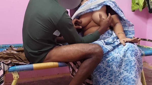 I Was Watching Porn Video On Phone In Bed Room And Holding Penis In Hand Tamil Aunty Bavana Came In Shocked I Pulled Her And Ha - desi-porntube.com - India on poweredporn.com