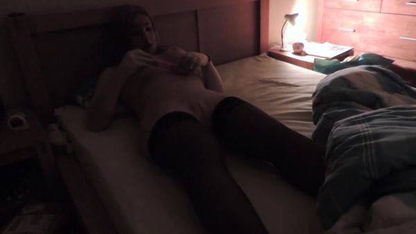 Flogging My Pink Jelly Bean Before Sleeing - hclips.com on poweredporn.com