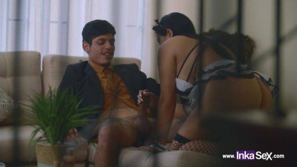 La Sirvienta Venezolana - Big ass Latina maid gives head in homemade amateur action - xtits.com on poweredporn.com