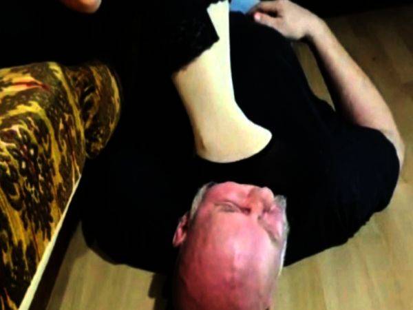 Lady M use her Slave as Human Footstool Face trampling - drtuber.com - Germany on poweredporn.com