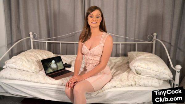 SPH solo babe in dress talks dirty - drtuber.com - Britain on poweredporn.com