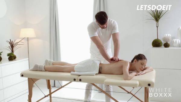 Rebecca Volpetti & Stacy Cruz get sensually massaged & cum hard in full scene - sexu.com on poweredporn.com