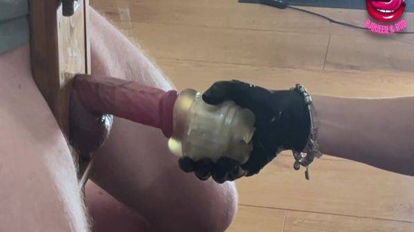 Close Up Femdom Edges Cock To Ruined Orgasm In A Glass 5 Min - hclips.com - Britain on poweredporn.com