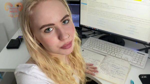 Teacher enjoys a hot blowjob from a sexy student in return for good grades. - anysex.com on poweredporn.com