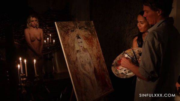 Watch this MILF get jealous and eat her shaved pussy up close and slow - sexu.com on poweredporn.com