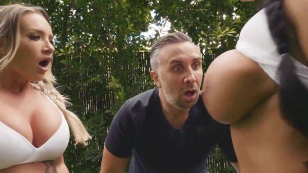 Coach Has To Please Two MILFs - Outdoor - xtits.com on poweredporn.com