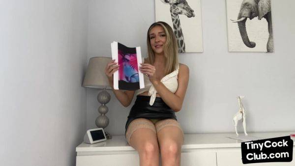 SPH femdom solo babe talks dirty about small dickies - txxx.com - Britain on poweredporn.com