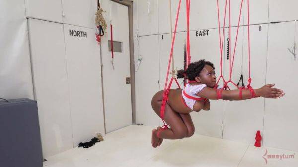 BDSM beauty bound and sucking on dick - txxx.com on poweredporn.com