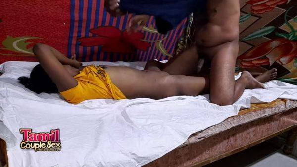 Cute Tamil Dark Skin Indian Couple Filming Their Exotic Love Making Sex Video - hotmovs.com - India on poweredporn.com