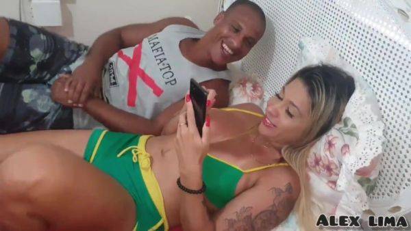 Monique Lopes x Alex Lima - I see my friend watching porn - amateur hardcore - xtits.com - Brazil on poweredporn.com