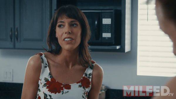 Stepmom Teacher Fucks her Former Student in the Kitchen - Naughty MILF Goes Wild with Buttslapping - sexu.com on poweredporn.com