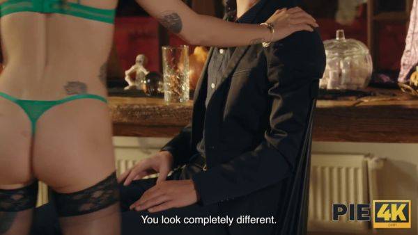 Lucy Mendez gets her pussy filled with cum in Halloween sexcapade - sexu.com on poweredporn.com