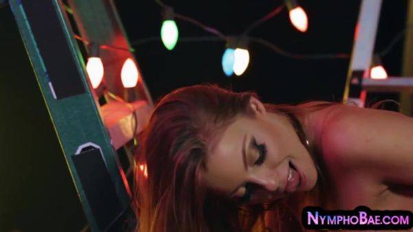 Slutty babe enjoys fucking hard outdoor in wet pussy hole - hotmovs.com on poweredporn.com