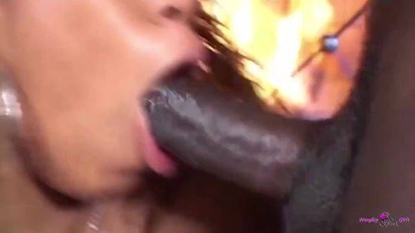 Before Letting His Bbc Thrust Inside The Blonde Ebony Needs To Get Eaten Out Joyfully - hotmovs.com on poweredporn.com