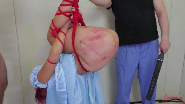 Flogged and ass rammed sub chick - hotmovs.com on poweredporn.com