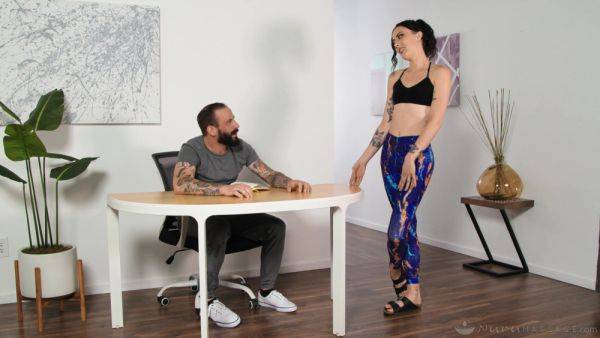 Fit brunette is keen to feel this man's hungry tool in each of her holes - xbabe.com on poweredporn.com