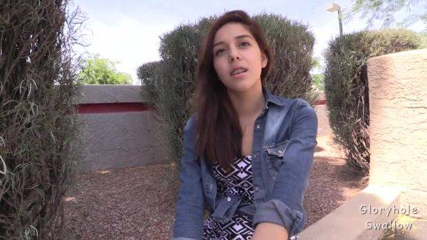 GloryholeSwallow - Kristina's 2nd Visit - hotmovs.com on poweredporn.com