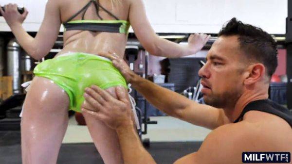 Athletic blonde MILF with small tits gets worked out by her stepson - sexu.com on poweredporn.com