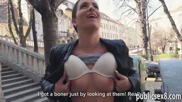 Amateur Slut Flashes Tits And Pounded By Horny Pawn Dud - upornia.com on poweredporn.com