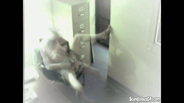 Hot Blonde showing her big tits and Masturbate during office hour - txxx.com on poweredporn.com