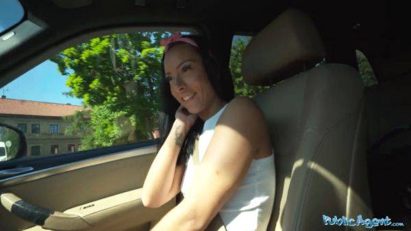 Big cock hitchhiker takes advantage of public agent for cash in a hardcore POV reality ride - sexu.com on poweredporn.com