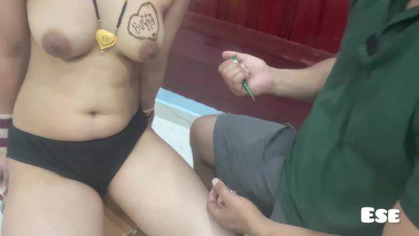 Bhabhi Ne Karwachauth Ke Liye Secret Mehndi Lagwaai - desi-porntube.com - India on poweredporn.com