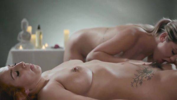 Alina Lopez And April Oneil - Lesbian - Blonde - Redhead - Face Sitting - Masturbation - Oily Massage - Scissoring - Sixty-nine - Sex Toy - At - Full Body Massage - videomanysex.com on poweredporn.com