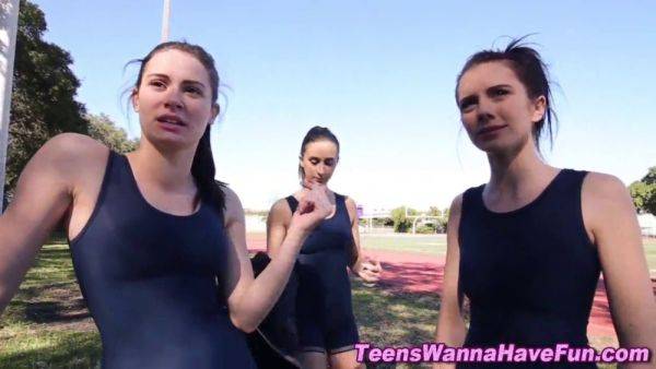 Watch these athletic teens finger, lick, and finger each other in hot reality party action! - sexu.com on poweredporn.com