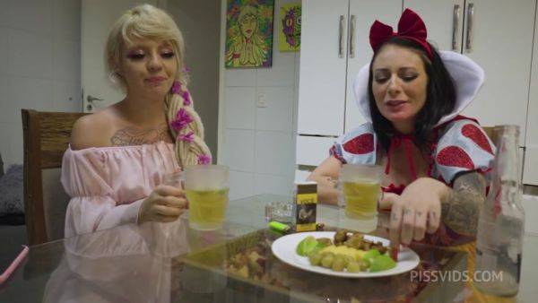 Pee, burp and fart session of two delicate maidens - PissVids - hotmovs.com on poweredporn.com