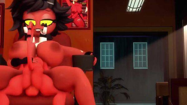 Moxxie and Millie enjoying twisted demonic fucking in our world - anysex.com on poweredporn.com